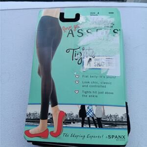 NEW Love Your Assets Tights Spanx Brand Size 4 Black Ankle Length Shaper
